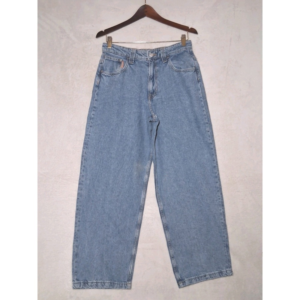 H&M Baggy x Garfield Jeans Kids Size 16 Blue Denim Wide Leg High Rise 2026
